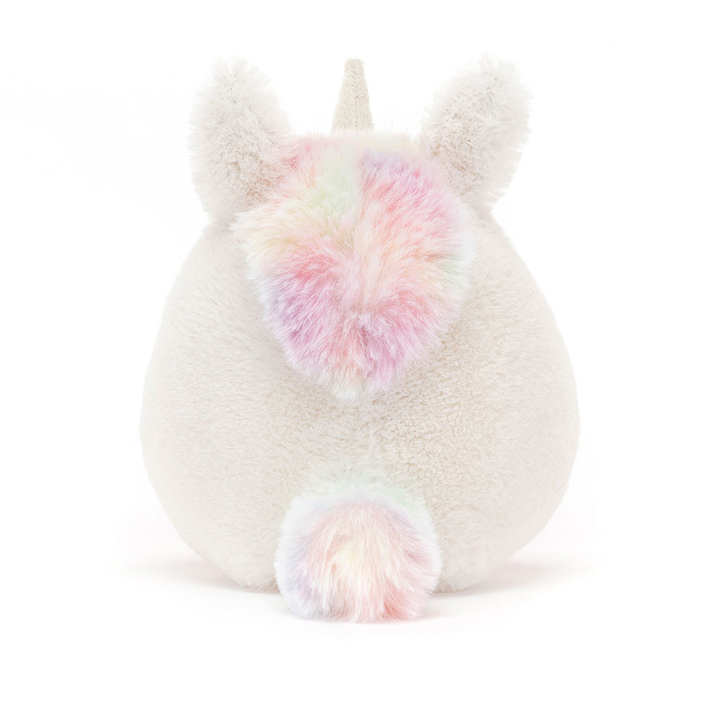 Cream / Pink Jellycat Amuseabean Unicorn | US-OAHF86013