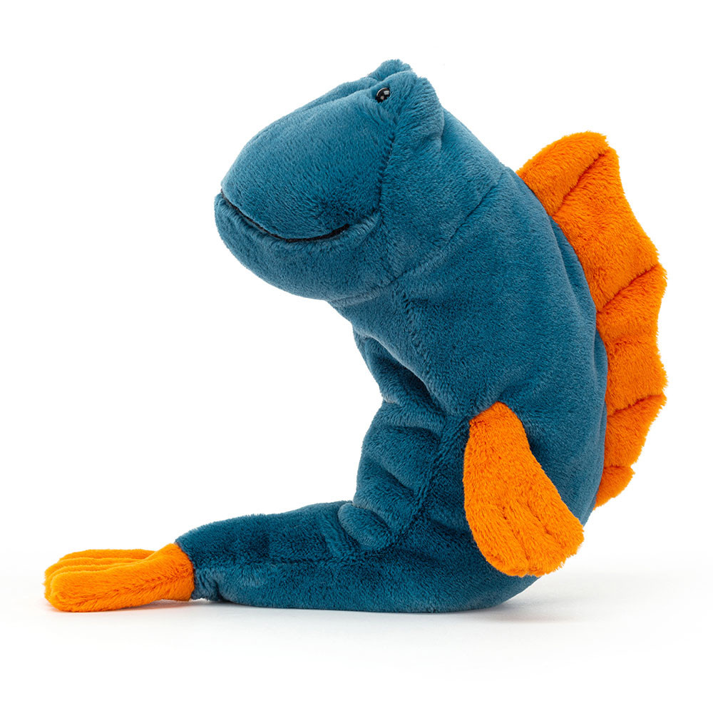 Dark Blue / Orange Jellycat Mack Mudskipper | US-LNUV42917