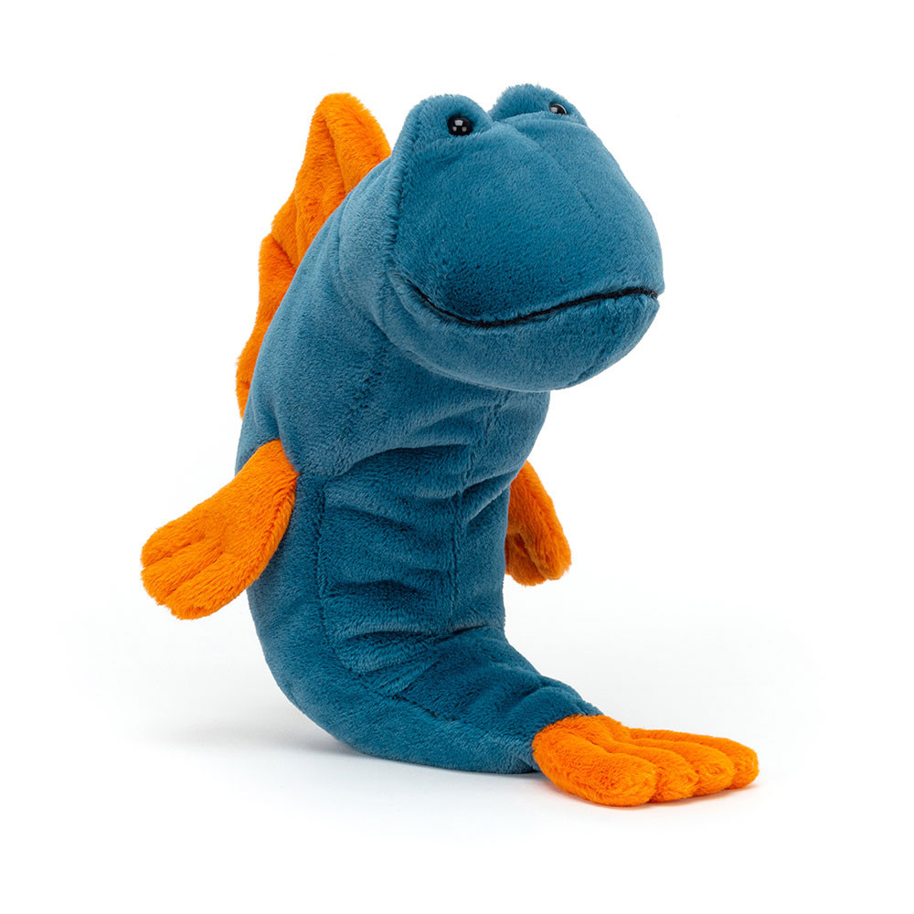 Dark Blue / Orange Jellycat Mack Mudskipper | US-LNUV42917