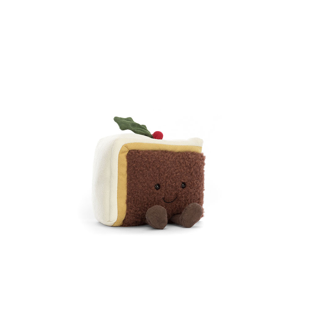 Dark Brown Jellycat Amuseables Slice of Christmas Cake | US-NUFJ46310