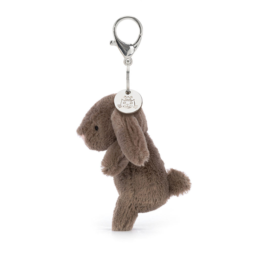 Dark Brown Jellycat Bashful Bunny Bag Charm | US-MIPK67234