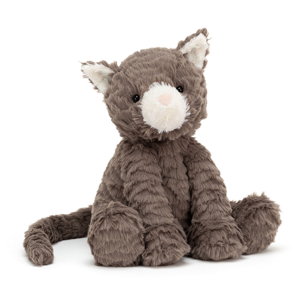 Dark Brown Jellycat Fuddlewuddle Cat | US-VYFM83075