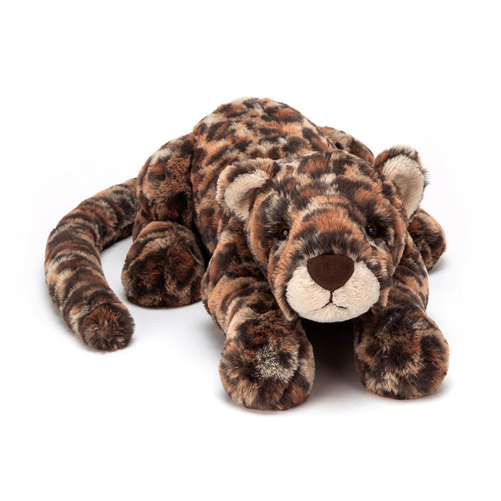 Dark Brown Jellycat Livi Leopard | US-BDUY82574