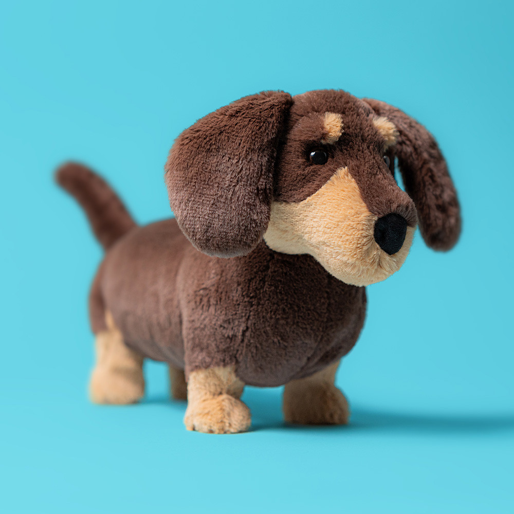 Dark Brown Jellycat Otto Sausage Dog | US-CBGK78542