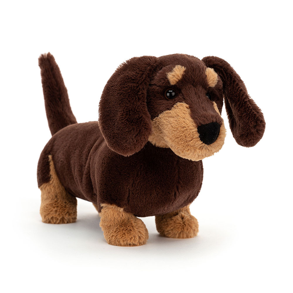 Dark Brown Jellycat Otto Sausage Dog | US-CBGK78542