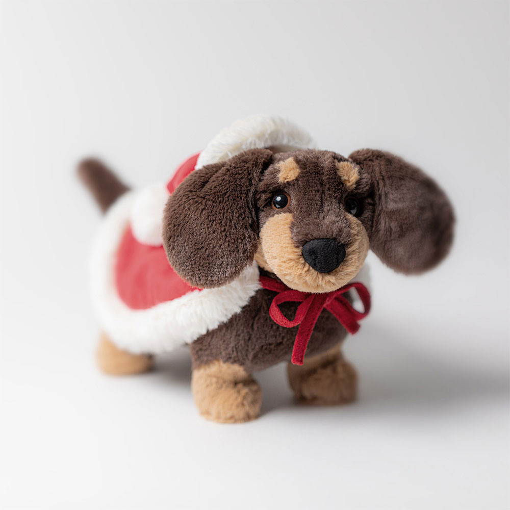 Dark Brown Jellycat Winter Warmer Otto Sausage Dog | US-FINA27906