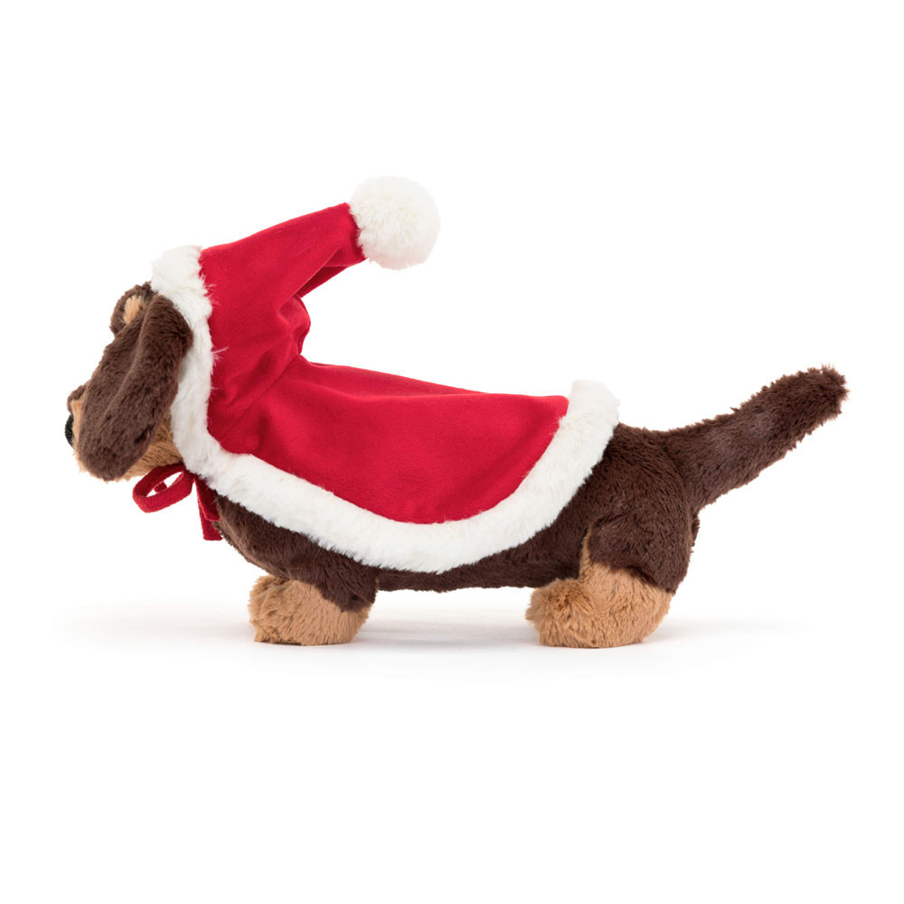 Dark Brown Jellycat Winter Warmer Otto Sausage Dog | US-FINA27906