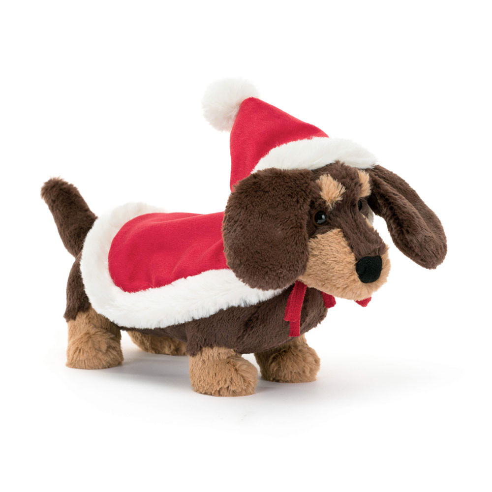 Dark Brown Jellycat Winter Warmer Otto Sausage Dog | US-FINA27906