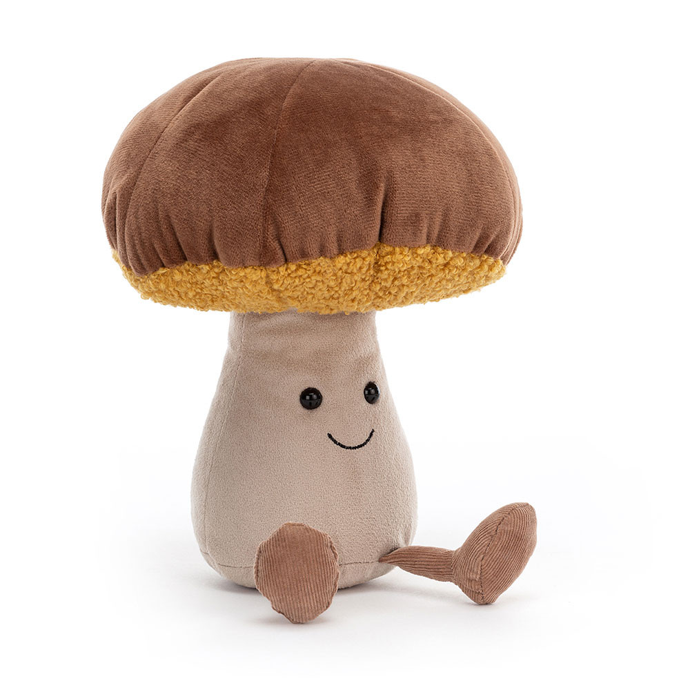 Dark Brown / Beige Jellycat Amuseables Toadstool | US-WZSU81796