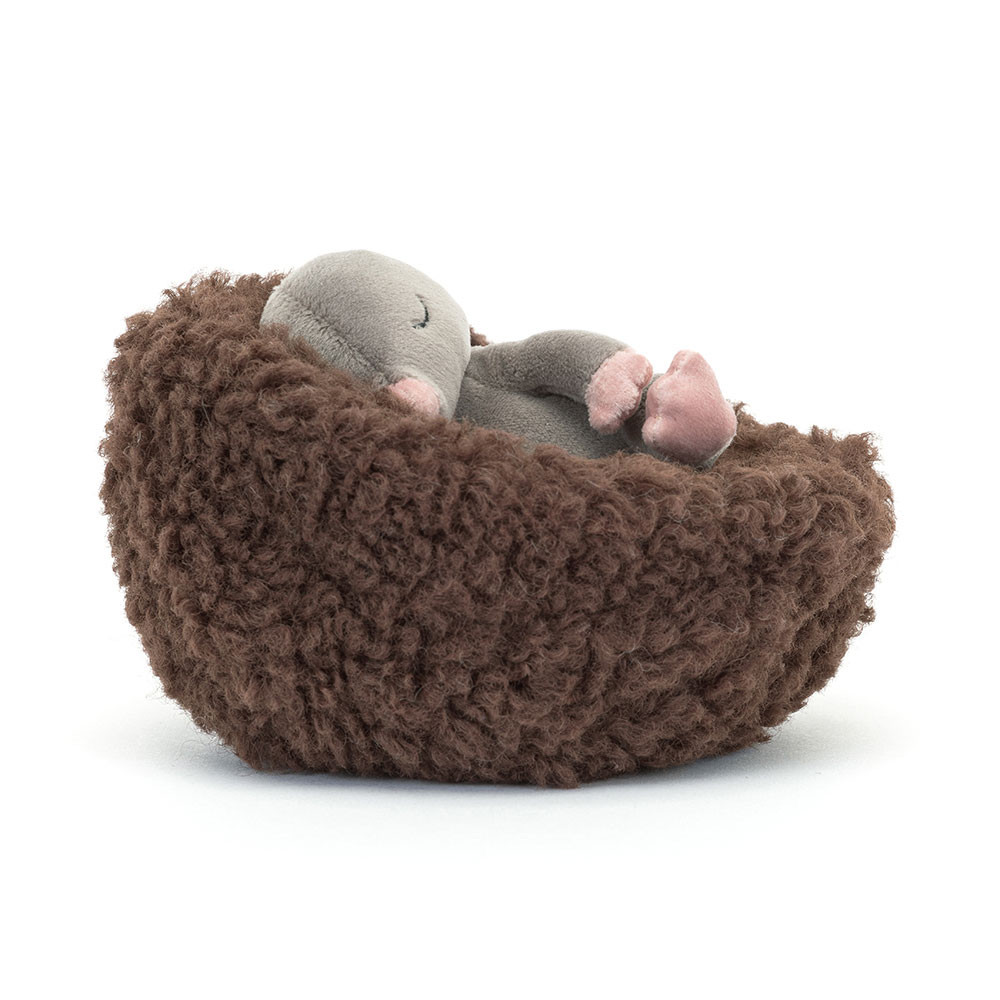 Dark Brown / Grey Jellycat Hibernating Mole | US-QZRX01842