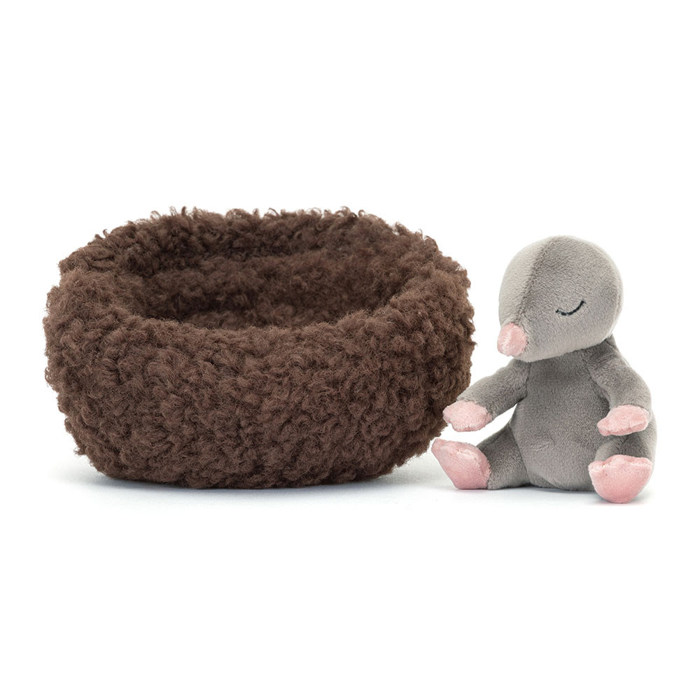 Dark Brown / Grey Jellycat Hibernating Mole | US-QZRX01842