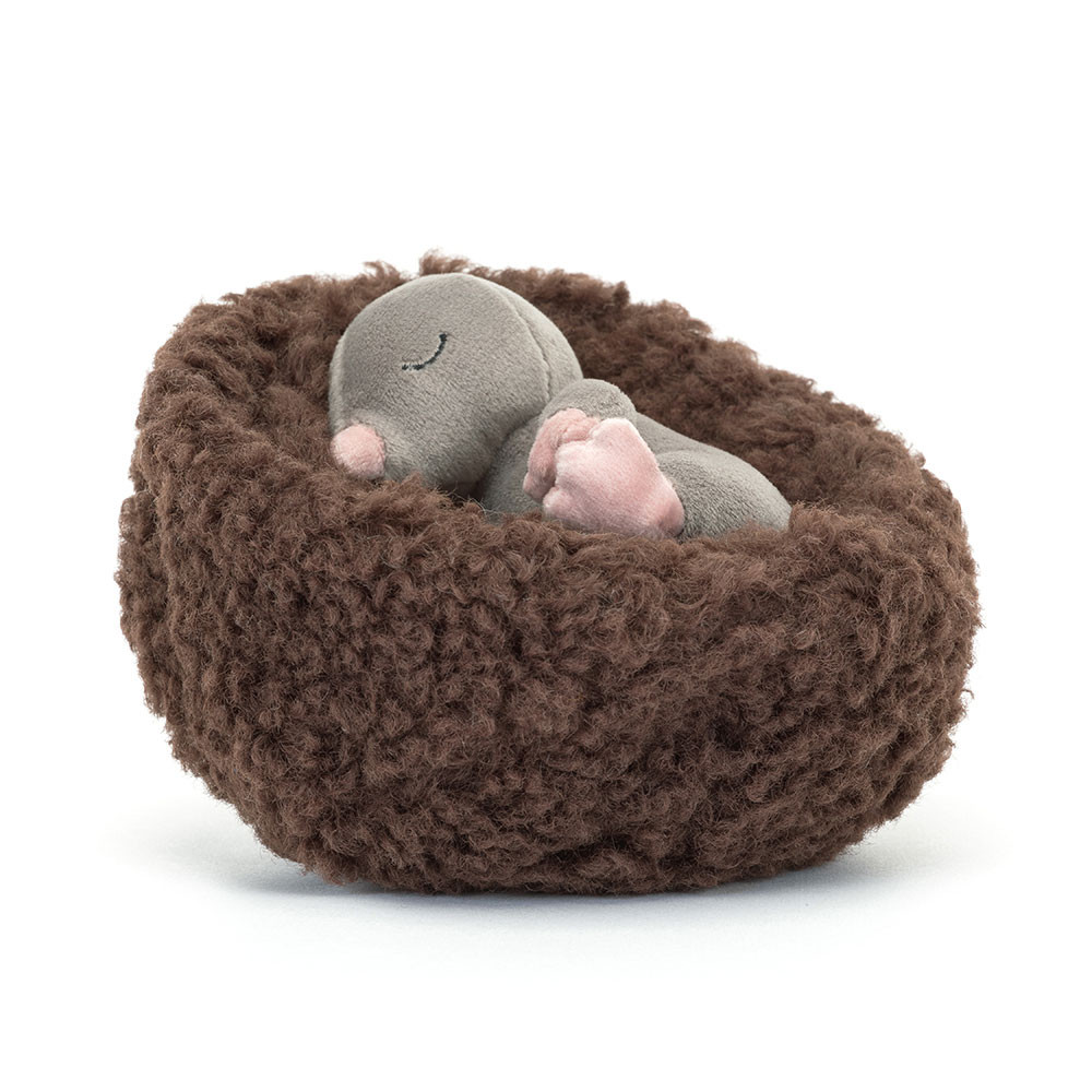 Dark Brown / Grey Jellycat Hibernating Mole | US-QZRX01842