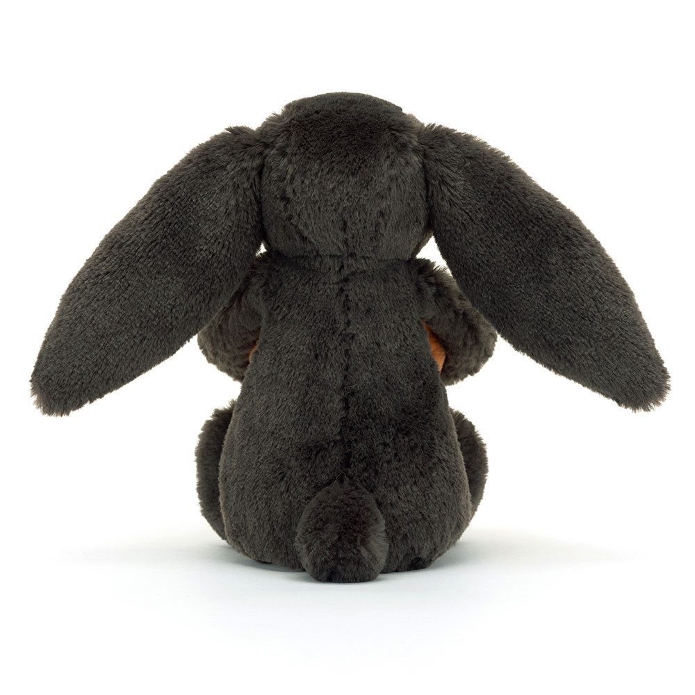 Dark Grey / Orange Jellycat Bashful Pumpkin Bunny | US-GBKA23170