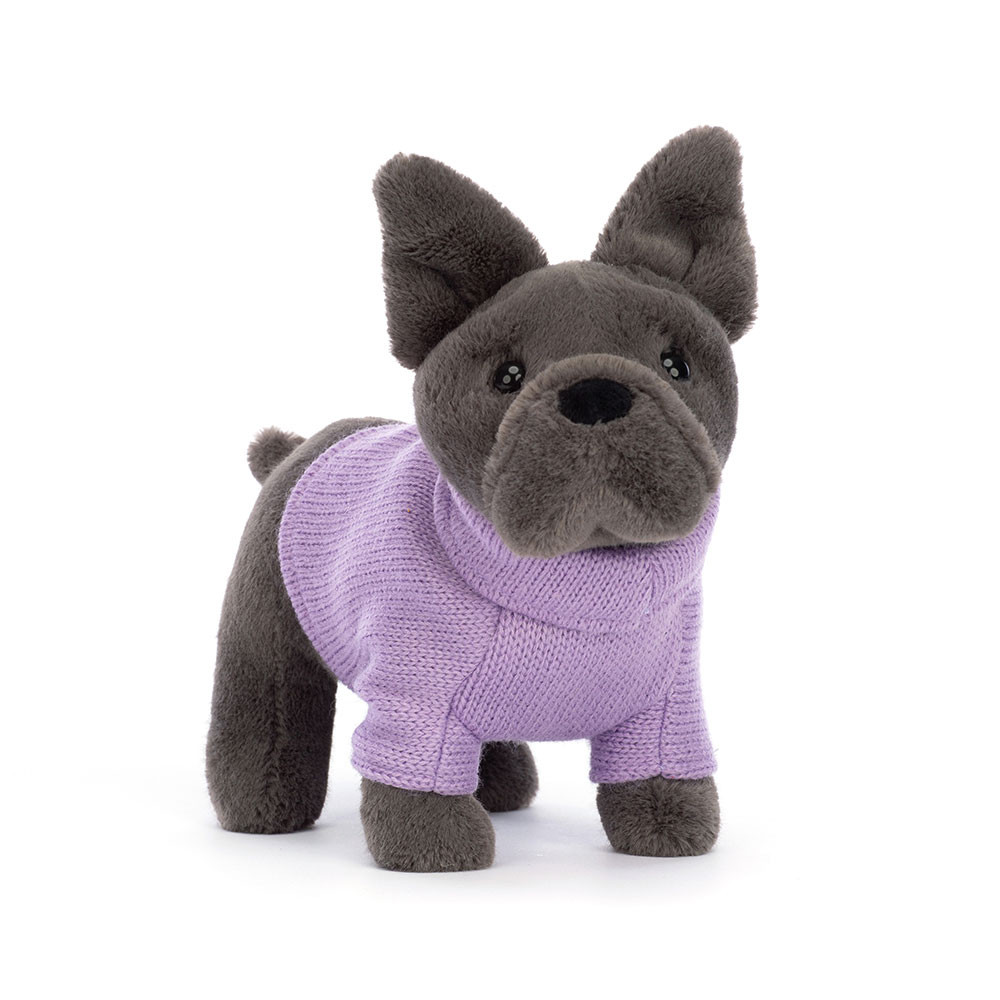 Dark Grey / Purple Jellycat Sweater French Bulldog | US-INAS45183