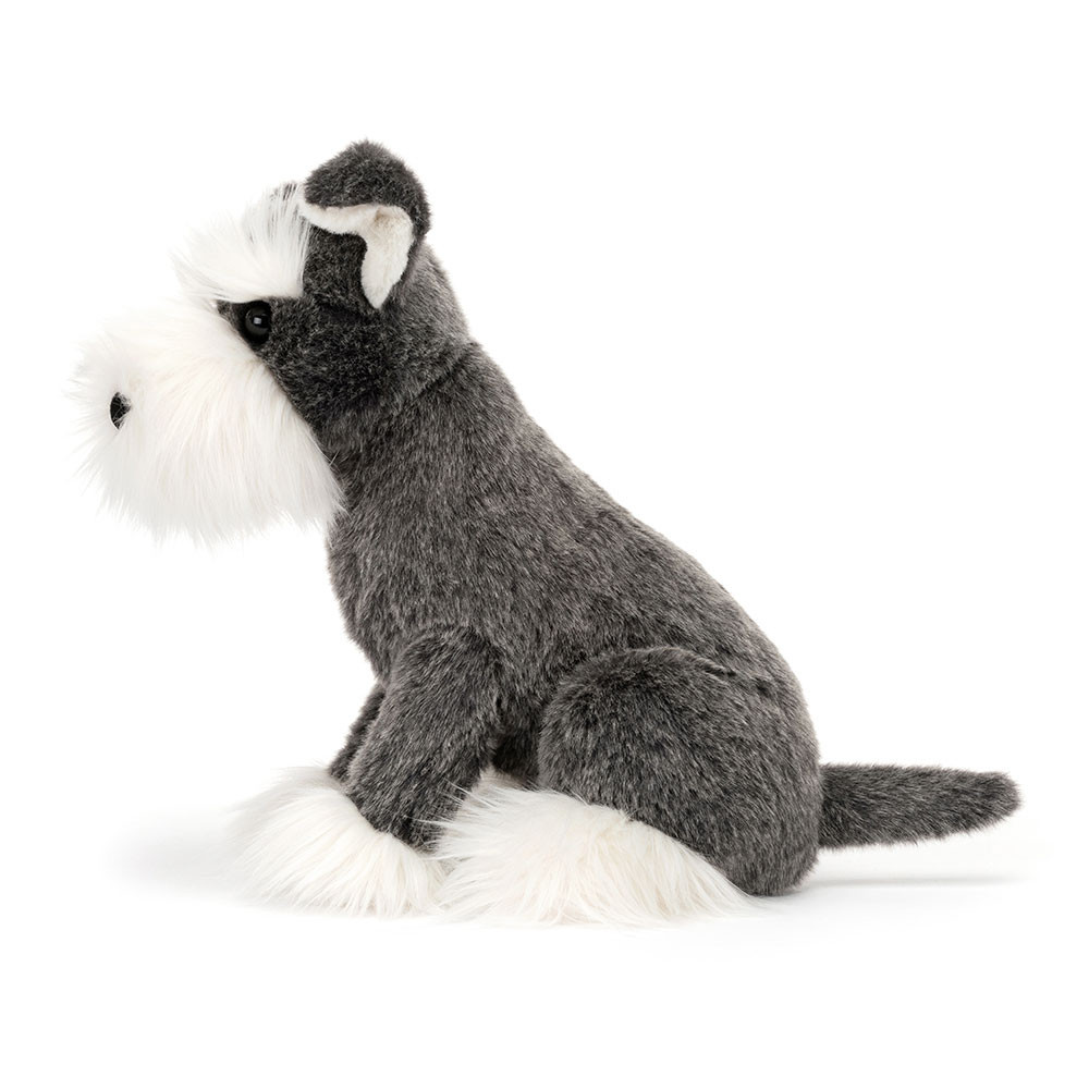 Dark Grey / White Jellycat Lawrence Schnauzer | US-BWIC48670