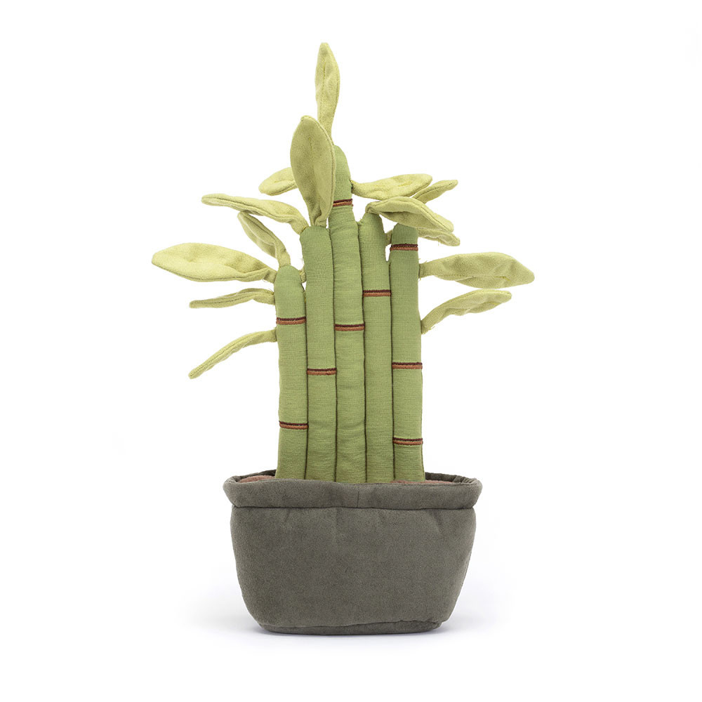 Green Jellycat Amuseables Potted Bamboo | US-PHSN18406