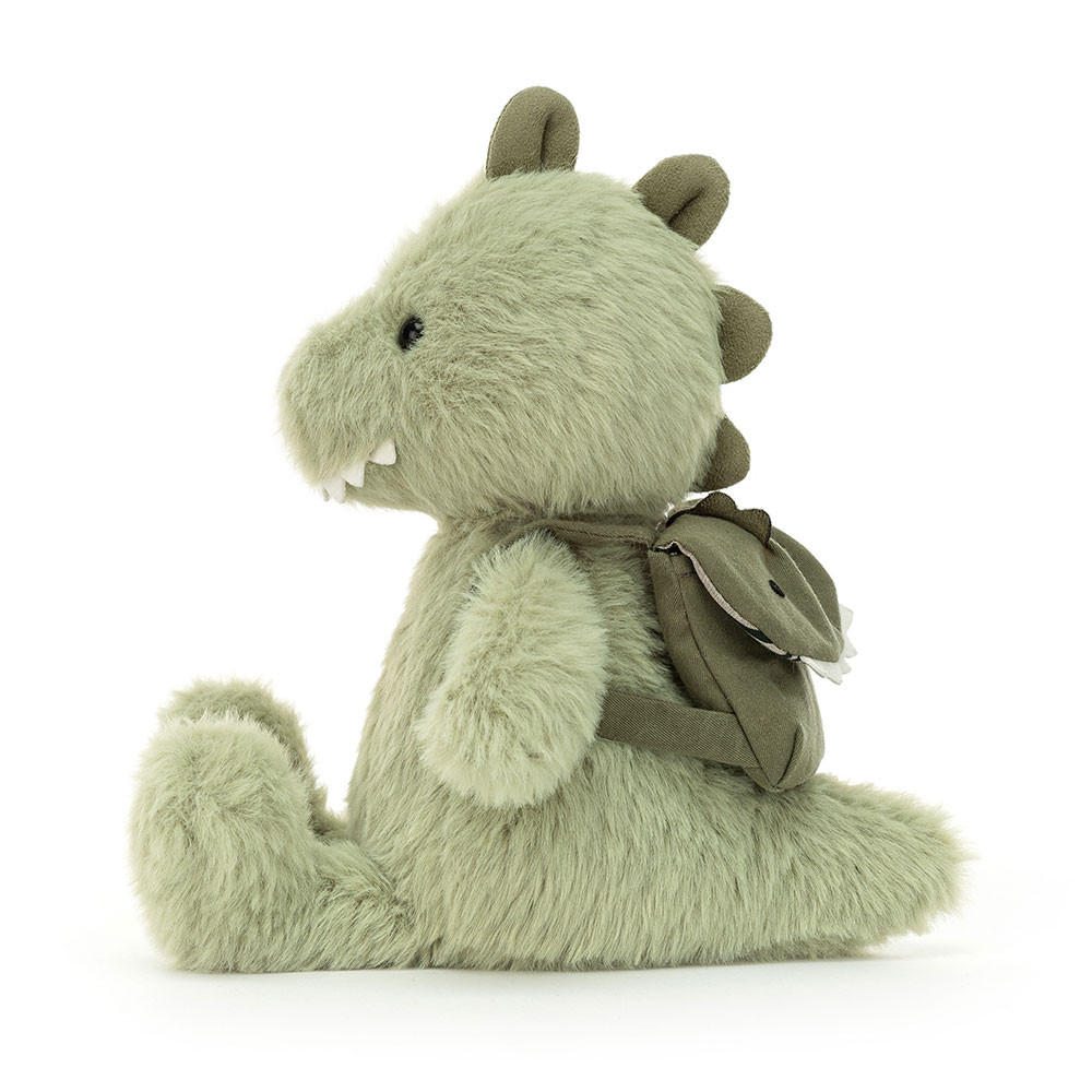 Green Jellycat Backpack Dino | US-HKMN28519