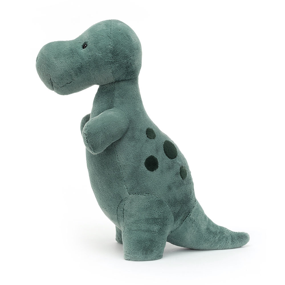 Green Jellycat Big Spottie T-Rex | US-BIJL09147