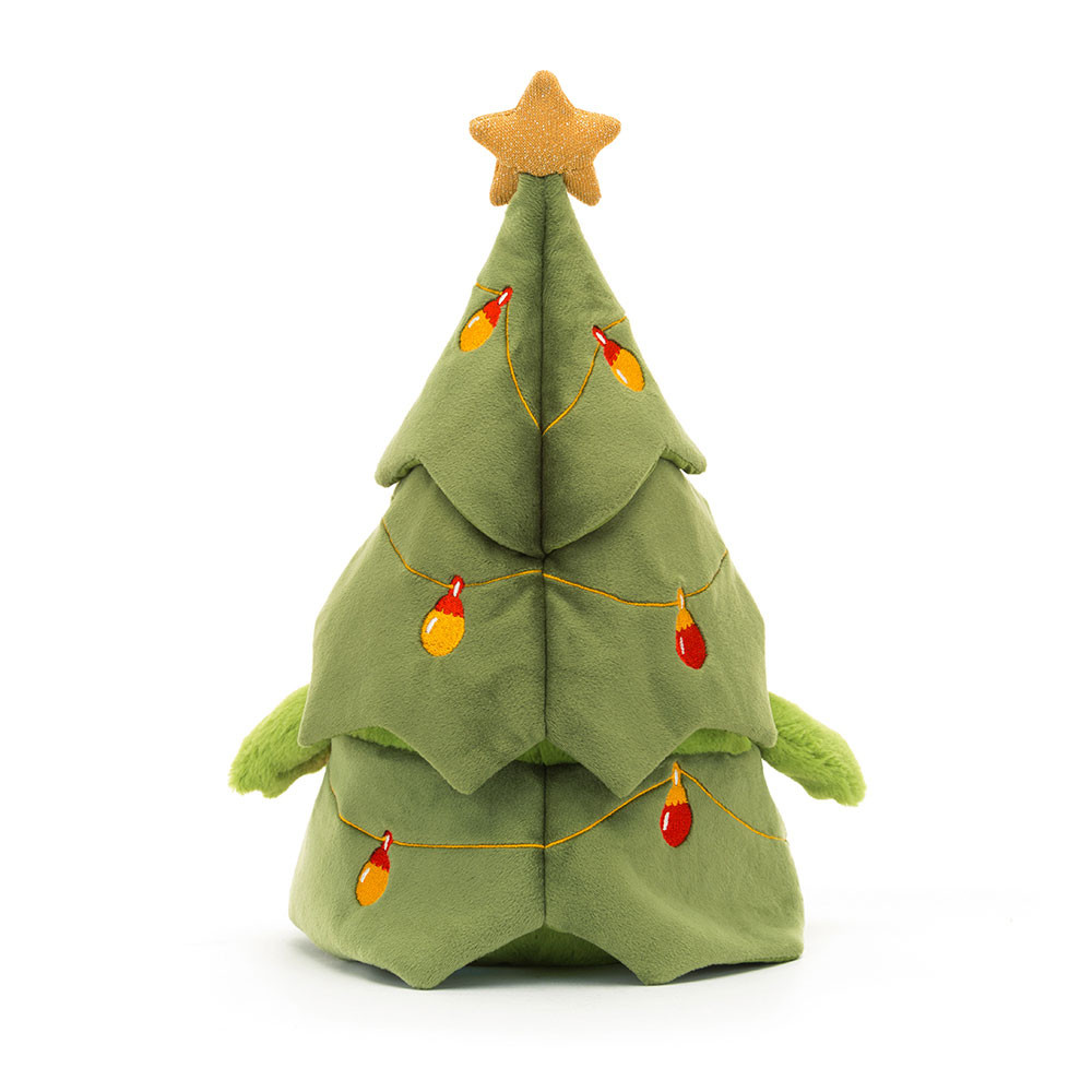 Green Jellycat Christmas Tree Ricky Rain Frog | US-VQAS15472