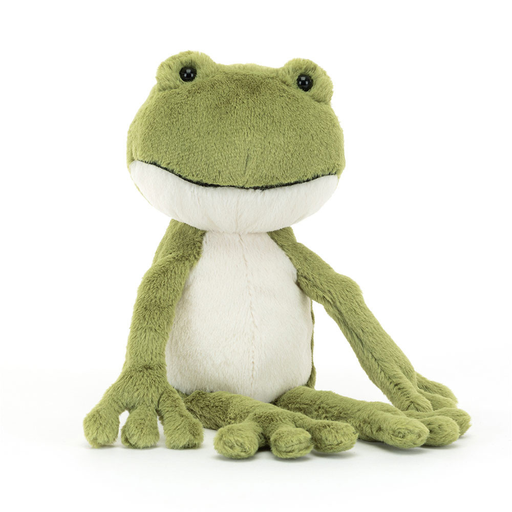 Green Jellycat Finnegan Frog | US-FSMA81037