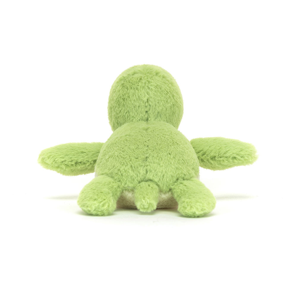 Green Jellycat Fluffy Turtle | US-AVFW61735