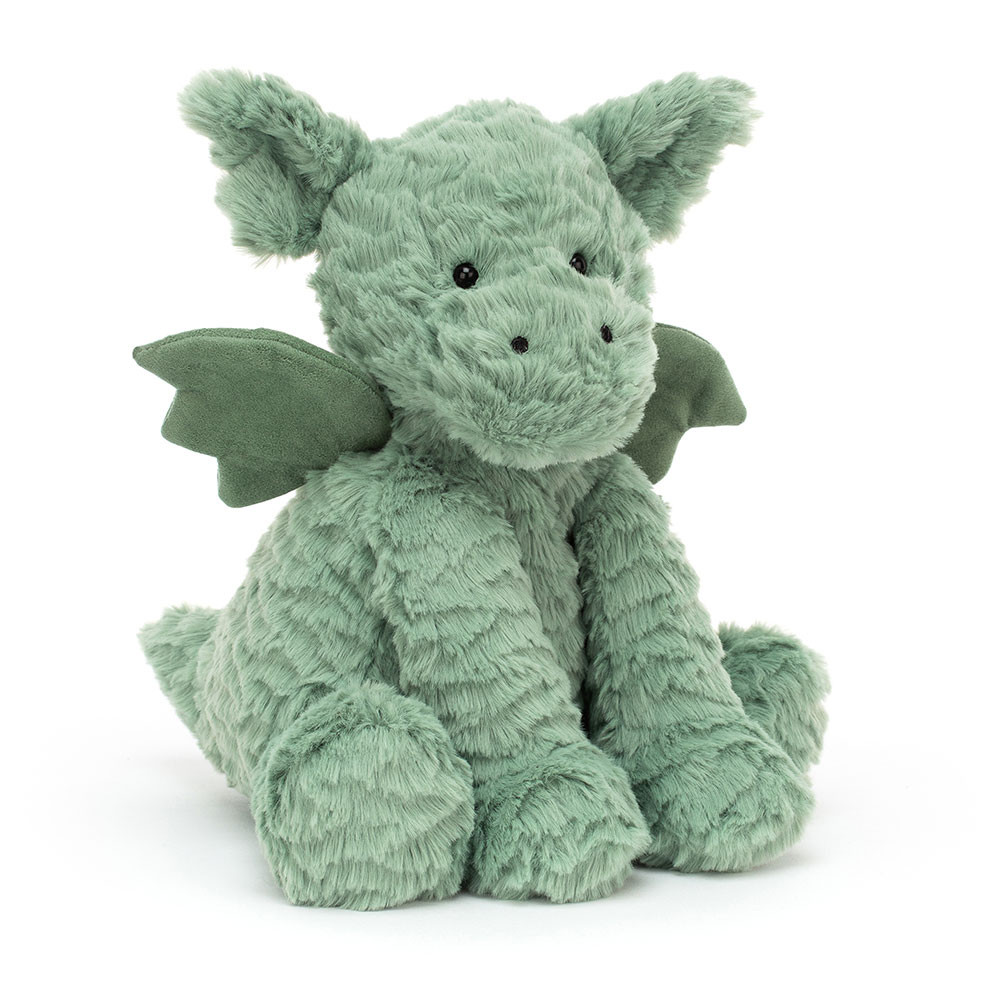 Green Jellycat Fuddlewuddle Dragon | US-LYOU27184