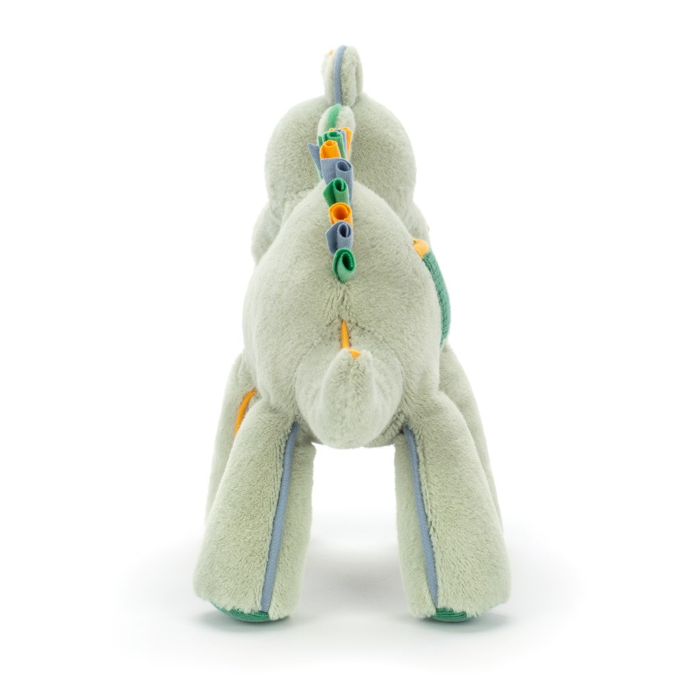 Green Jellycat Peek-a-Book Dino Activity | US-MDSQ42681