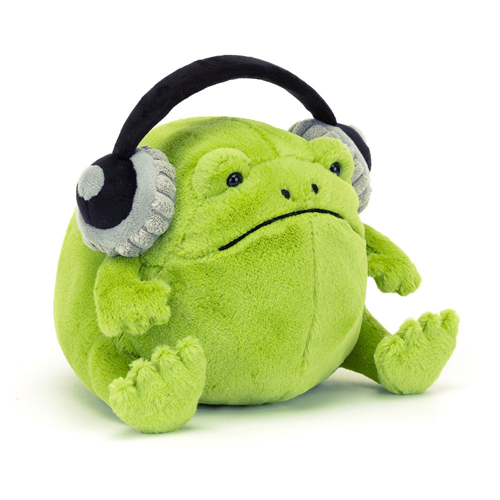 Green Jellycat Ricky Rain Frog Headphones | US-XKAR81725