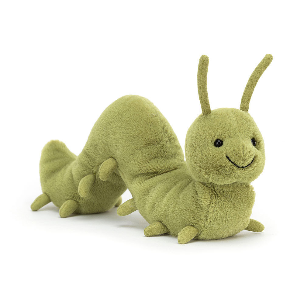 Green Jellycat Wriggidig Caterpillar | US-WUAR56379