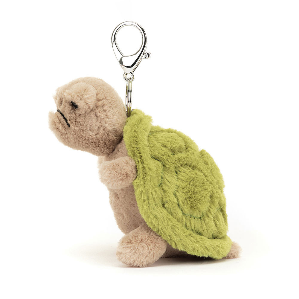 Green / Beige Jellycat Timmy Turtle Bag Charm | US-UGAH79402