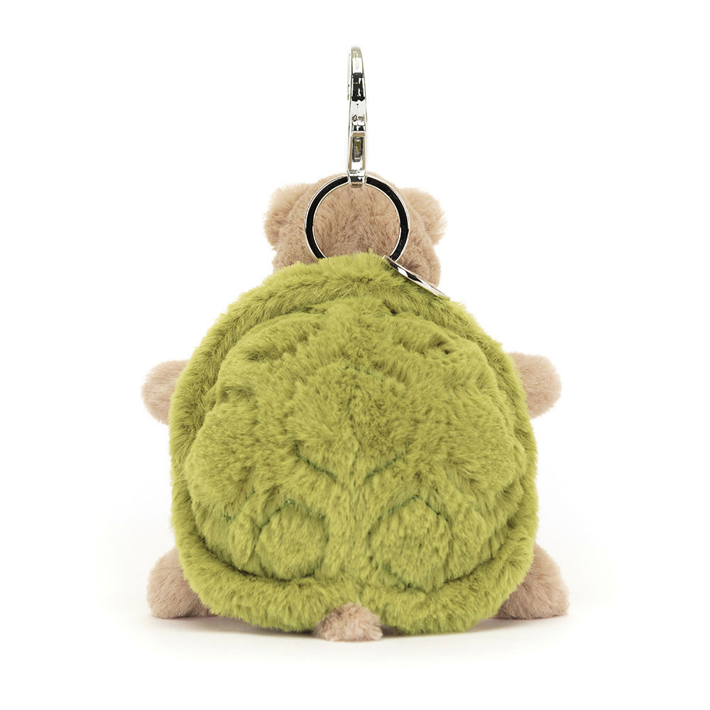 Green / Beige Jellycat Timmy Turtle Bag Charm | US-UGAH79402