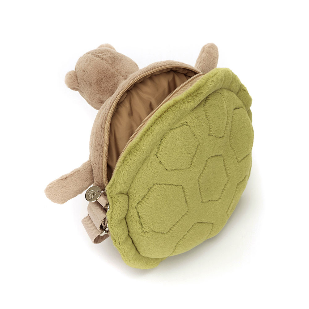 Green / Beige Jellycat Timmy Turtle Bag | US-ALDU27841