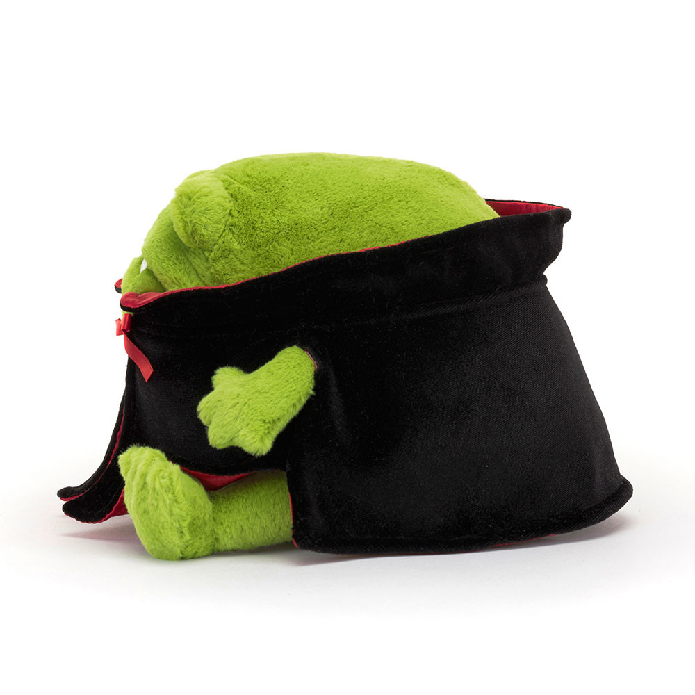 Green / Black Jellycat Ricky Rain Frog Vampire | US-SQWJ72613