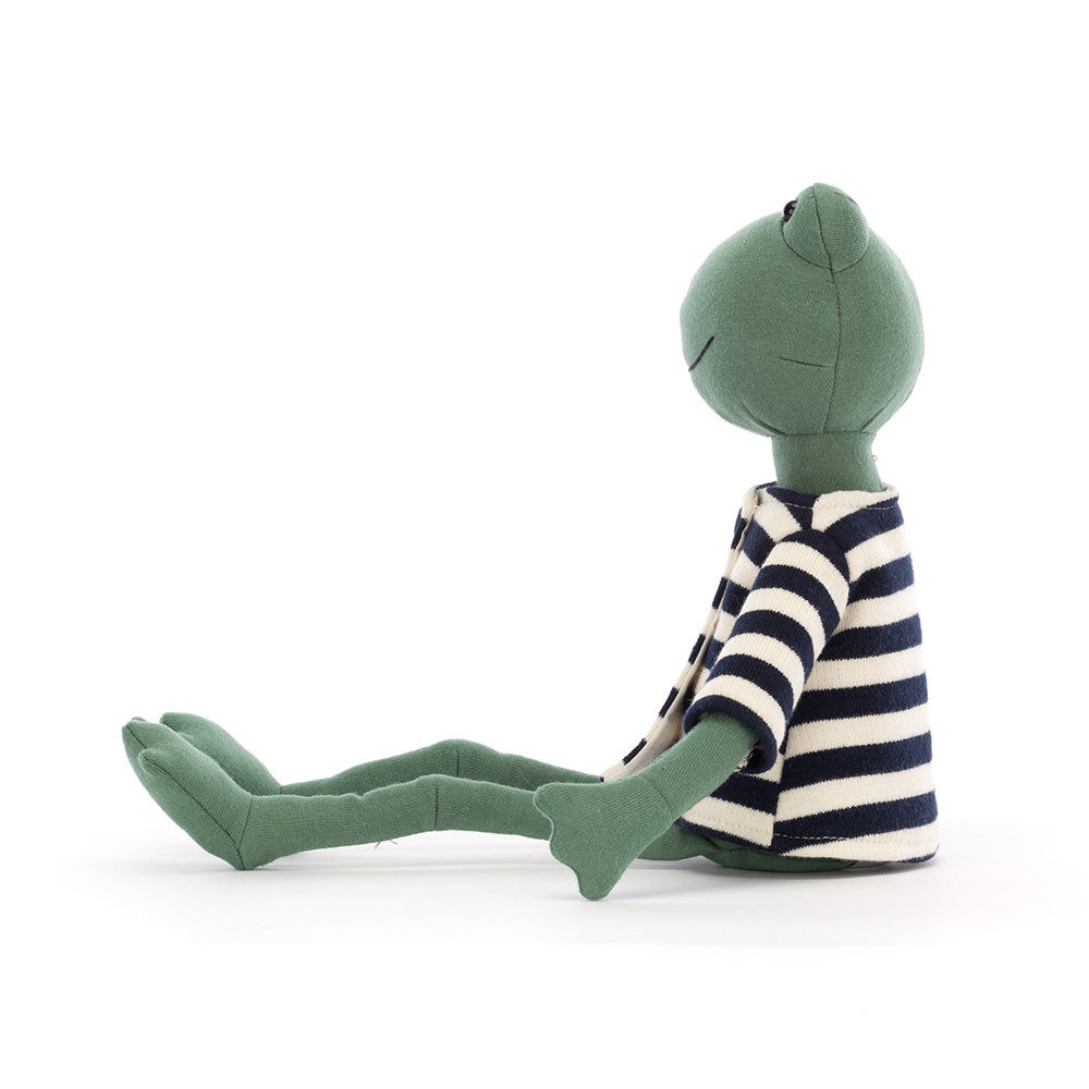 Green / Black / White Jellycat Francisco Frog | US-YGTW17905