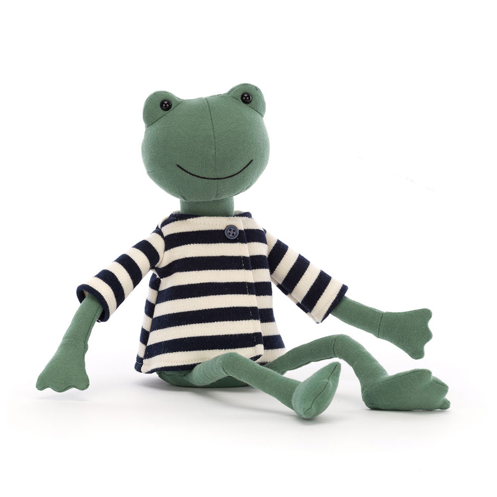 Green / Black / White Jellycat Francisco Frog | US-YGTW17905