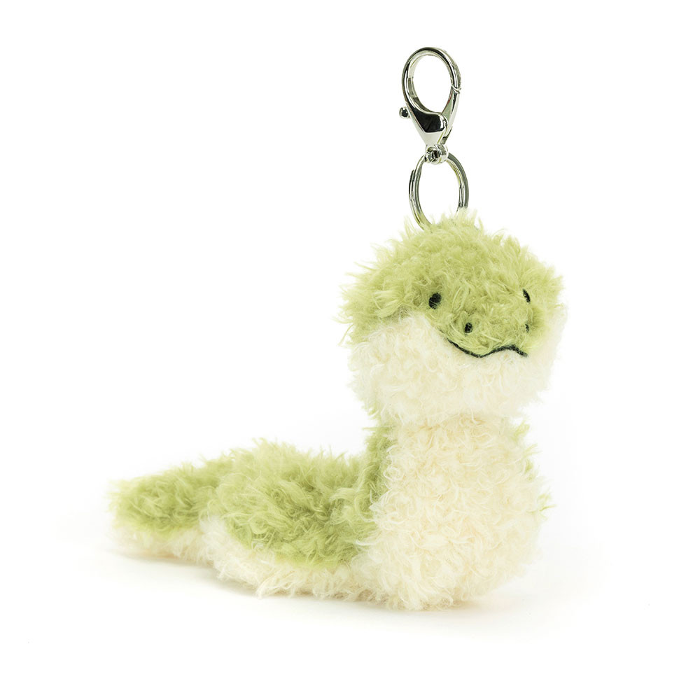 Green / Cream Jellycat Little Snake Bag Charm | US-NJSX26743