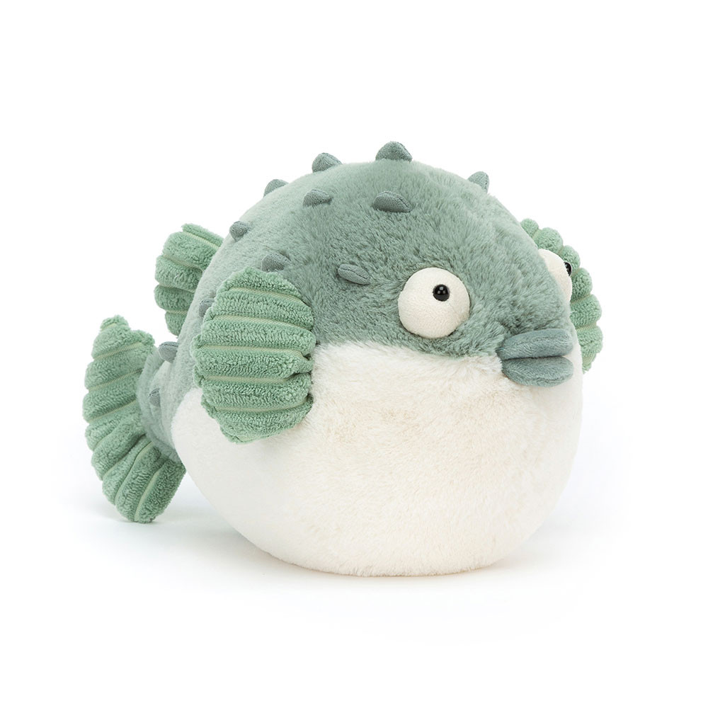 Green / Cream Jellycat Pacey Pufferfish | US-UPYJ49536