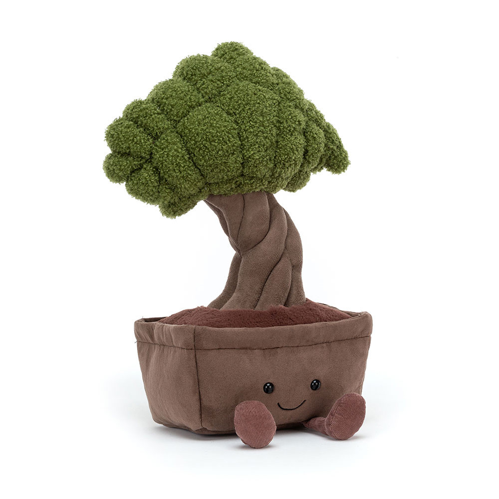 Green / Dark Brown Jellycat Amuseables Bonsai Tree | US-ANFK32850