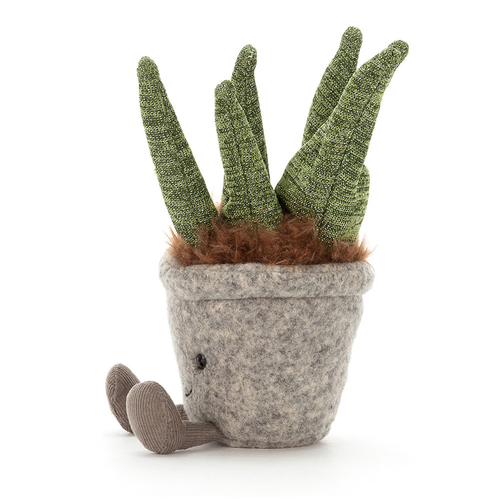 Green / Grey Jellycat Silly Succulent Aloe | US-WKPX63958