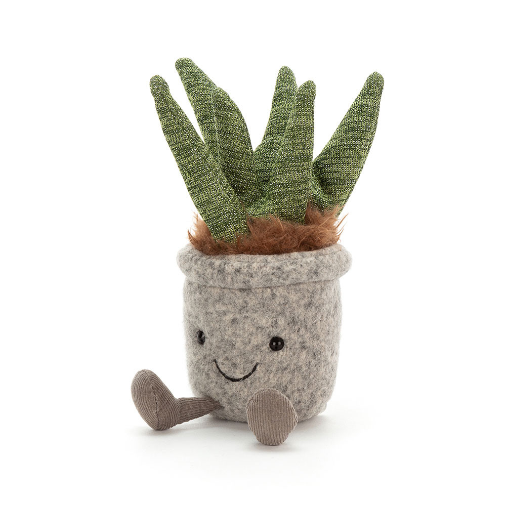 Green / Grey Jellycat Silly Succulent Aloe | US-WKPX63958