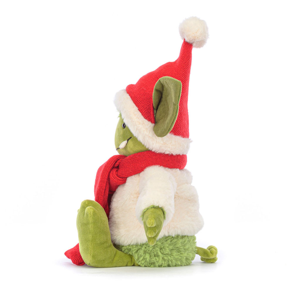 Green / Red Jellycat Christmas Grizzo | US-ELSG39720