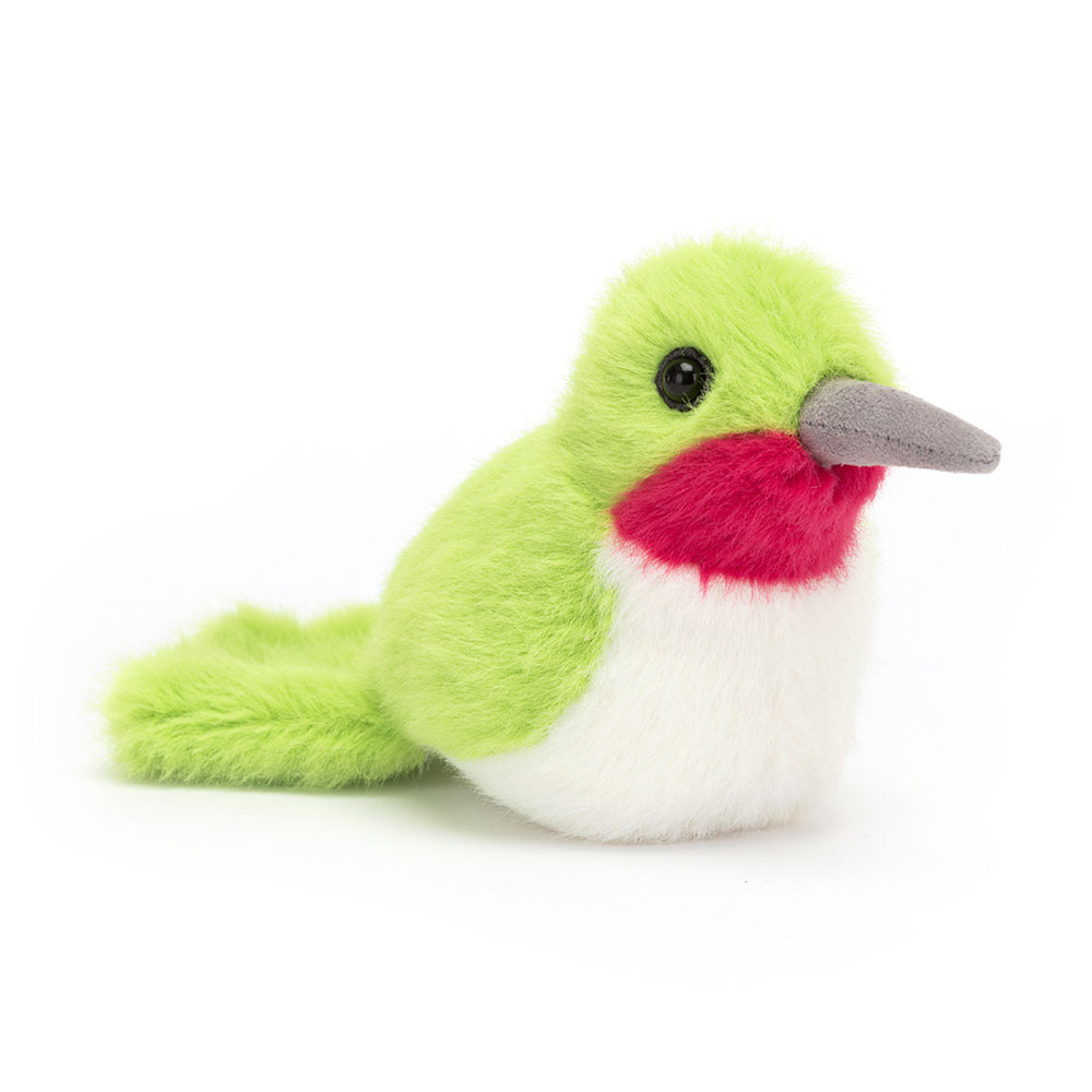 Green / White Jellycat Birdling Hummingbird | US-CHTY03879