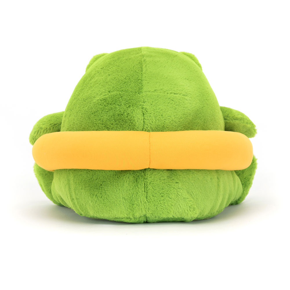 Green / Yellow Jellycat Ricky Rain Frog Rubber Ring | US-DHLP49621