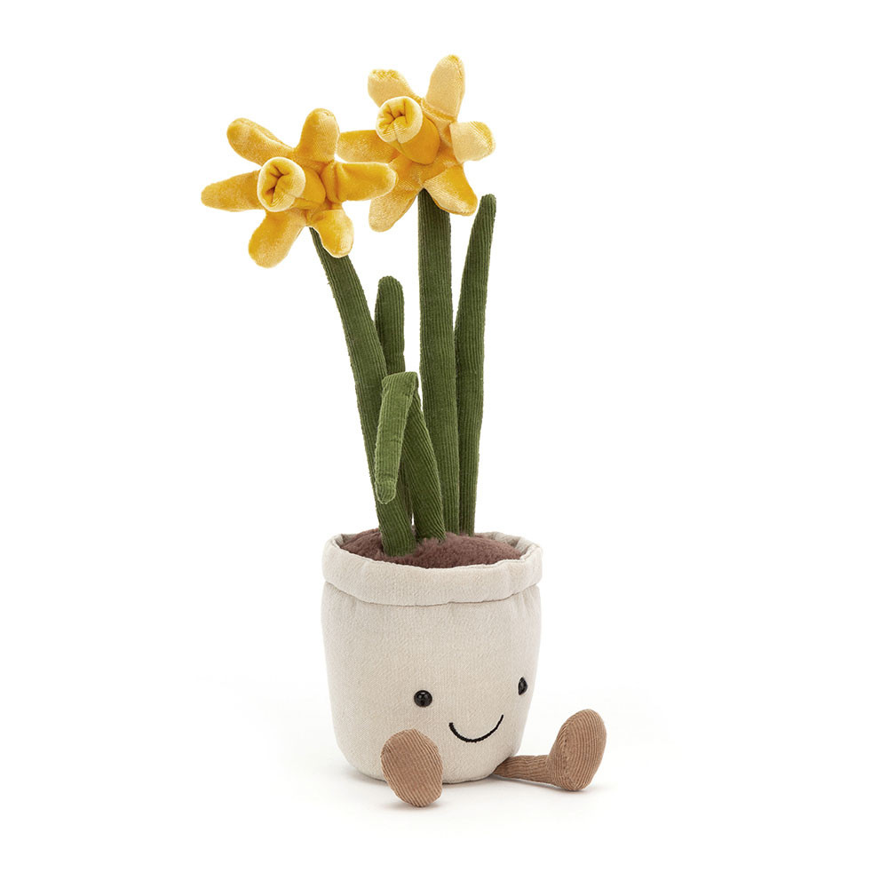 Green / Yellow / Beige Jellycat Amuseables Daffodil | US-COUE25178