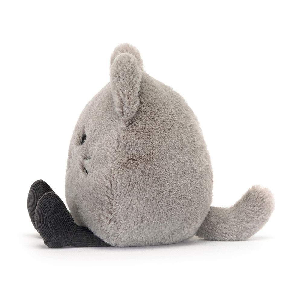 Grey Jellycat Amuseabean Kitty | US-AMUC46079