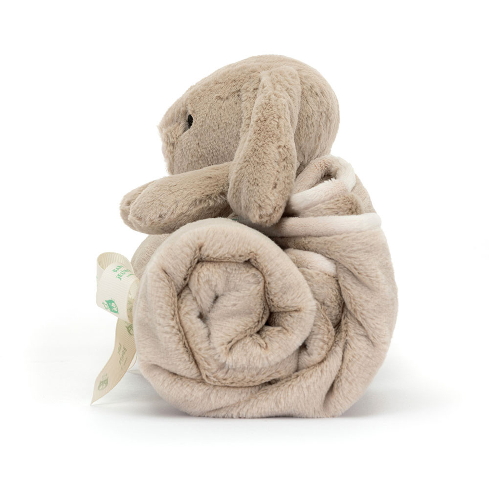 Grey Jellycat Bashful Bunny Blankie | US-CWLF05612