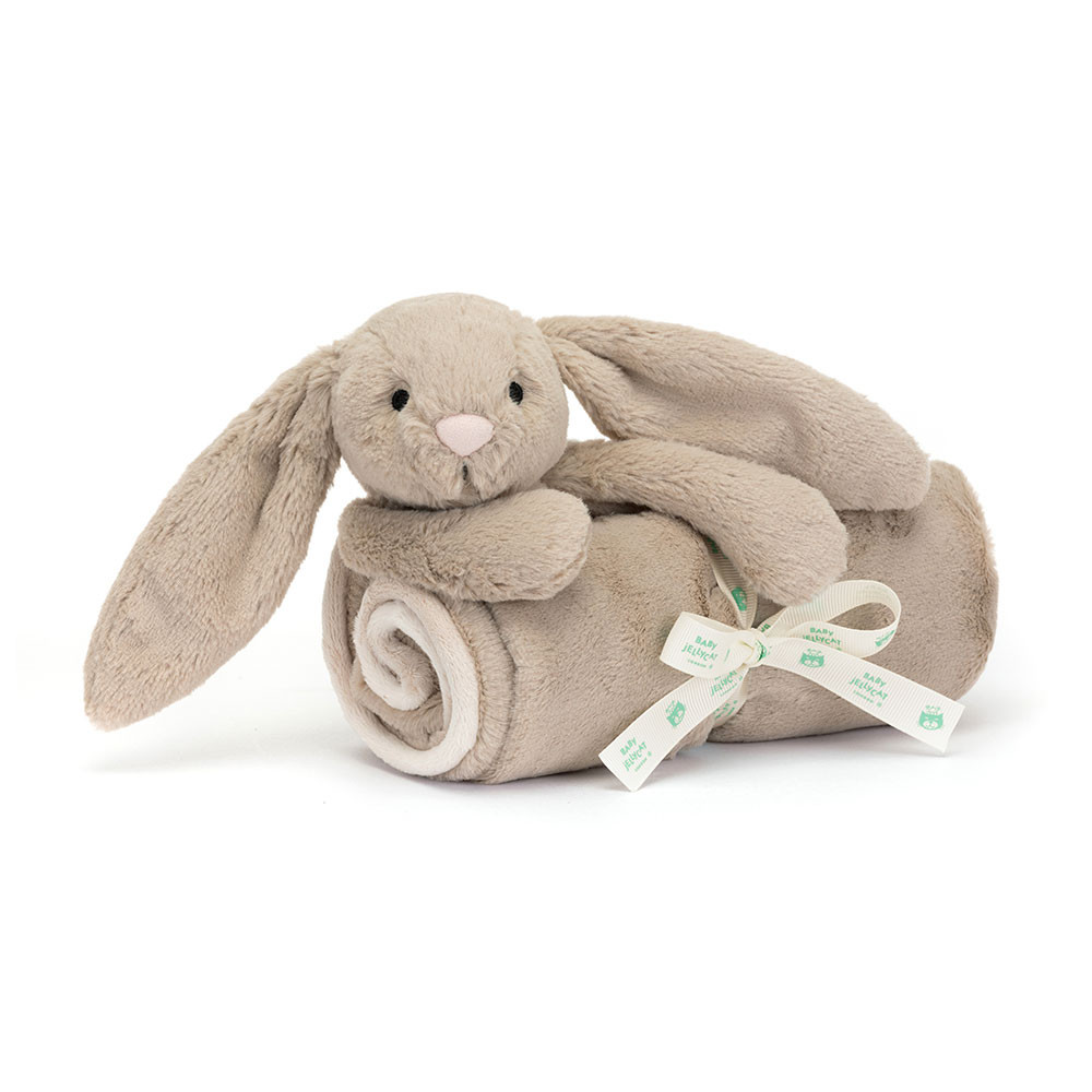 Grey Jellycat Bashful Bunny Blankie | US-CWLF05612