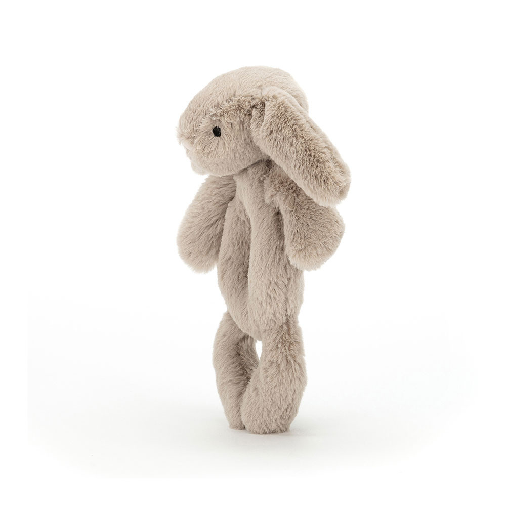 Grey Jellycat Bashful Bunny Ring Rattle | US-CLZJ74582