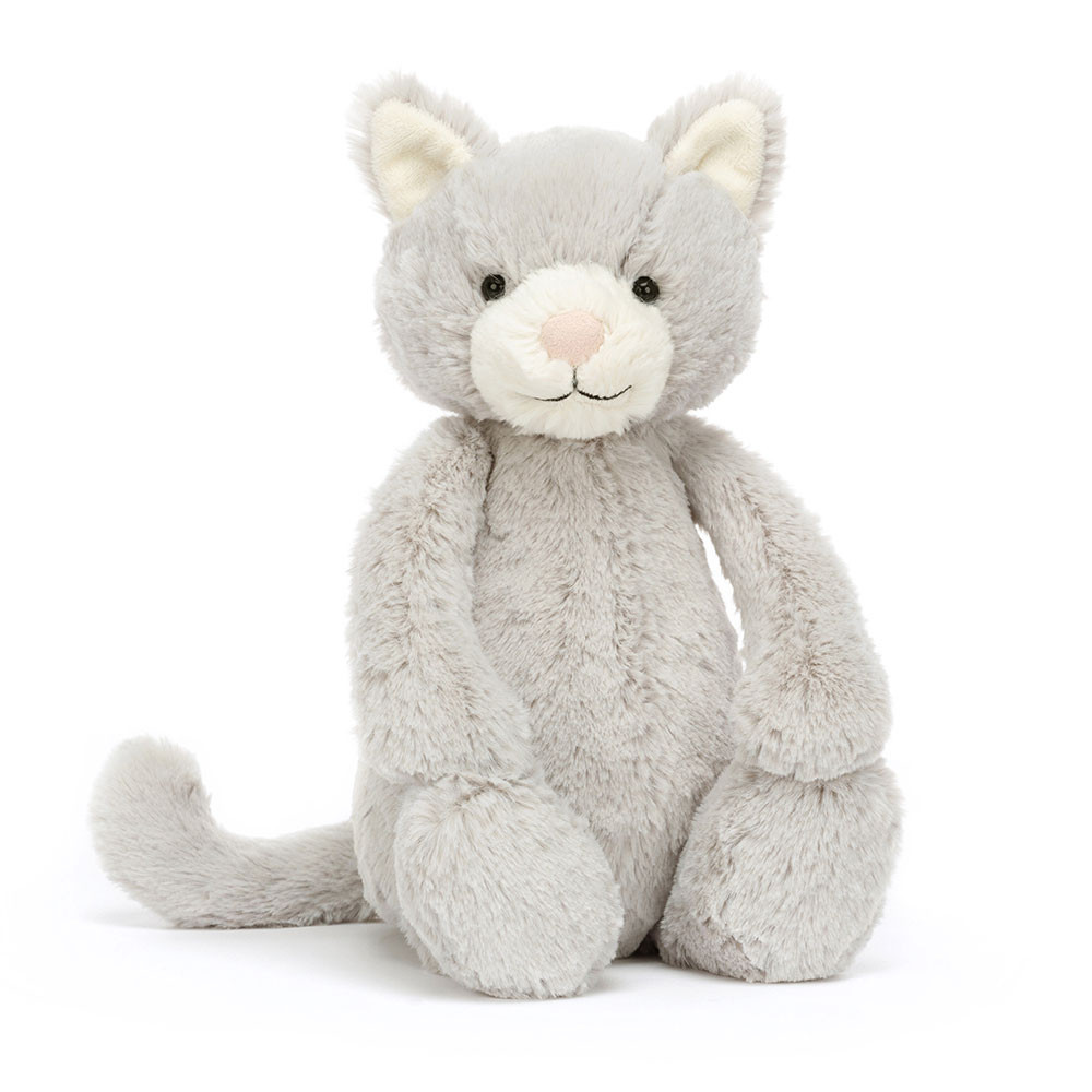 Grey Jellycat Bashful Kitty | US-OEVB56079