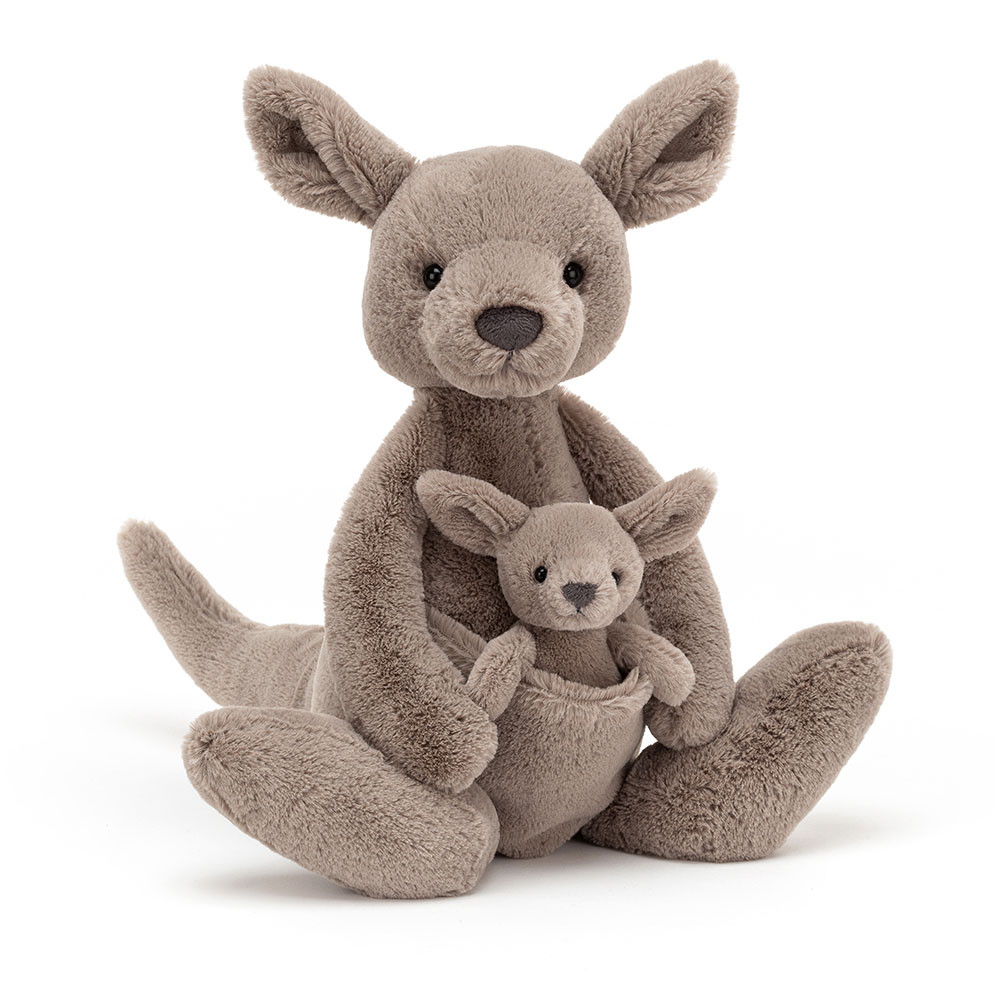 Grey Jellycat Kara Kangaroo | US-BWAG35921